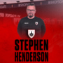 Stephen Henderson appointed Manager