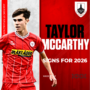Taylor McCarthy signs on loan for 2026!